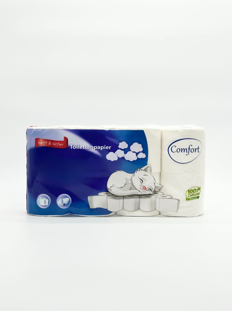 Toilettenpapier 3-lagig 64 Rollen